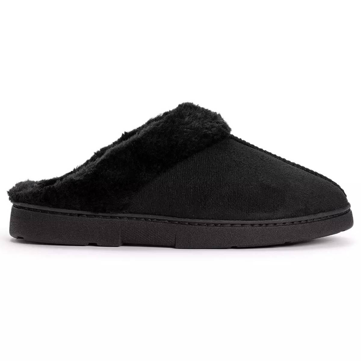 Womens MUK LUKS® Poly Suede Clog Slippers
