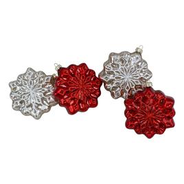 Northlight Seasonal 4pc. Snowflake Hanging Christmas Ornaments