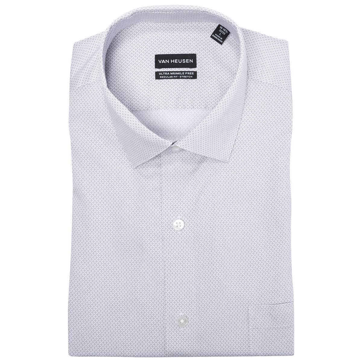 Mens Van Heusen(R) Wrinkle Free Regular Fit Dress Shirt - Pebble