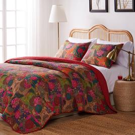 Greenland Home Fashions(tm) Jewel Kantha-style Quilt Set