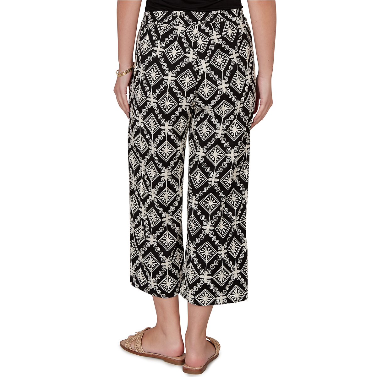 Womens Skye’s the Limit Terra Tropic Embroidery Wide Leg Pants