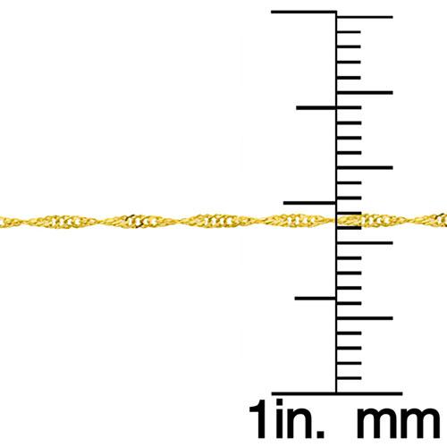 Gold Classics™ 10kt. Gold 16in. Singapore Chain Necklace