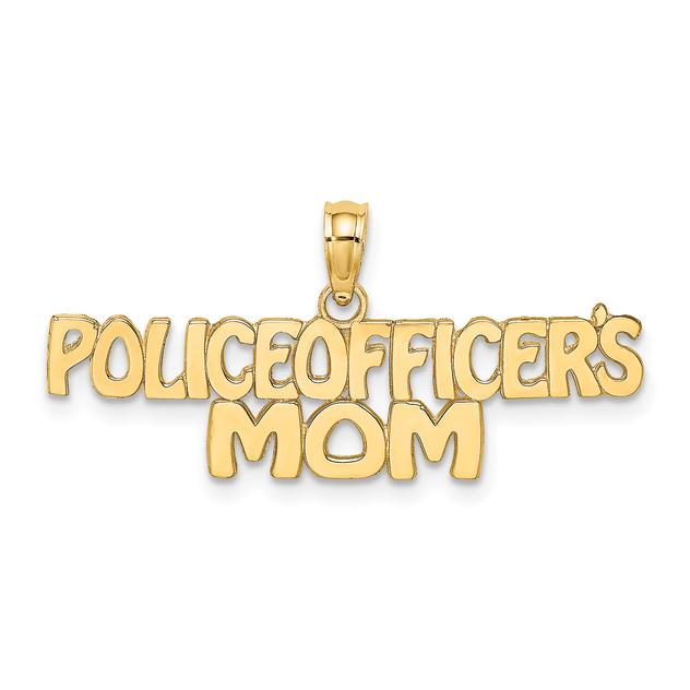 Gold Classics™ 14kt. Gold Police Officer's Mom Pendant