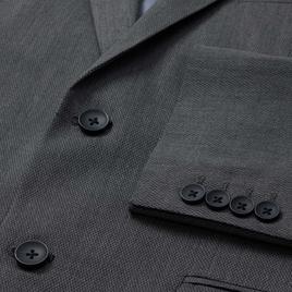 Mens J.M. Haggar® Basketweave Jacket - Dark Grey
