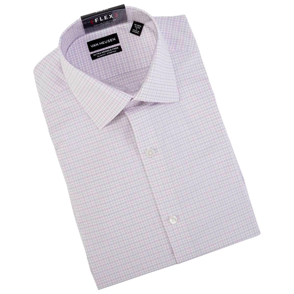 Mens Van Heusen(R) Slim Fit Wrinkle Free Dress Shirt - Lavender