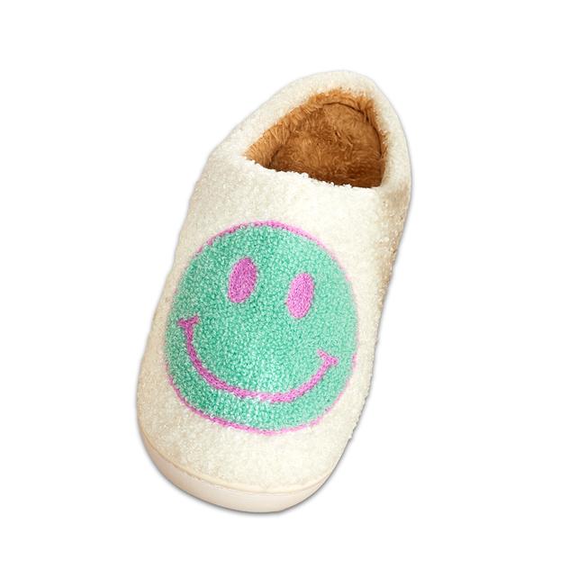 Womens Capelli New York Smiley Face Slide Slippers