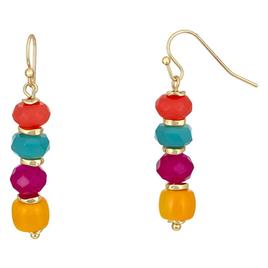 Ashley Cooper(tm) Multi Linear 4 Bead Drop Earrings