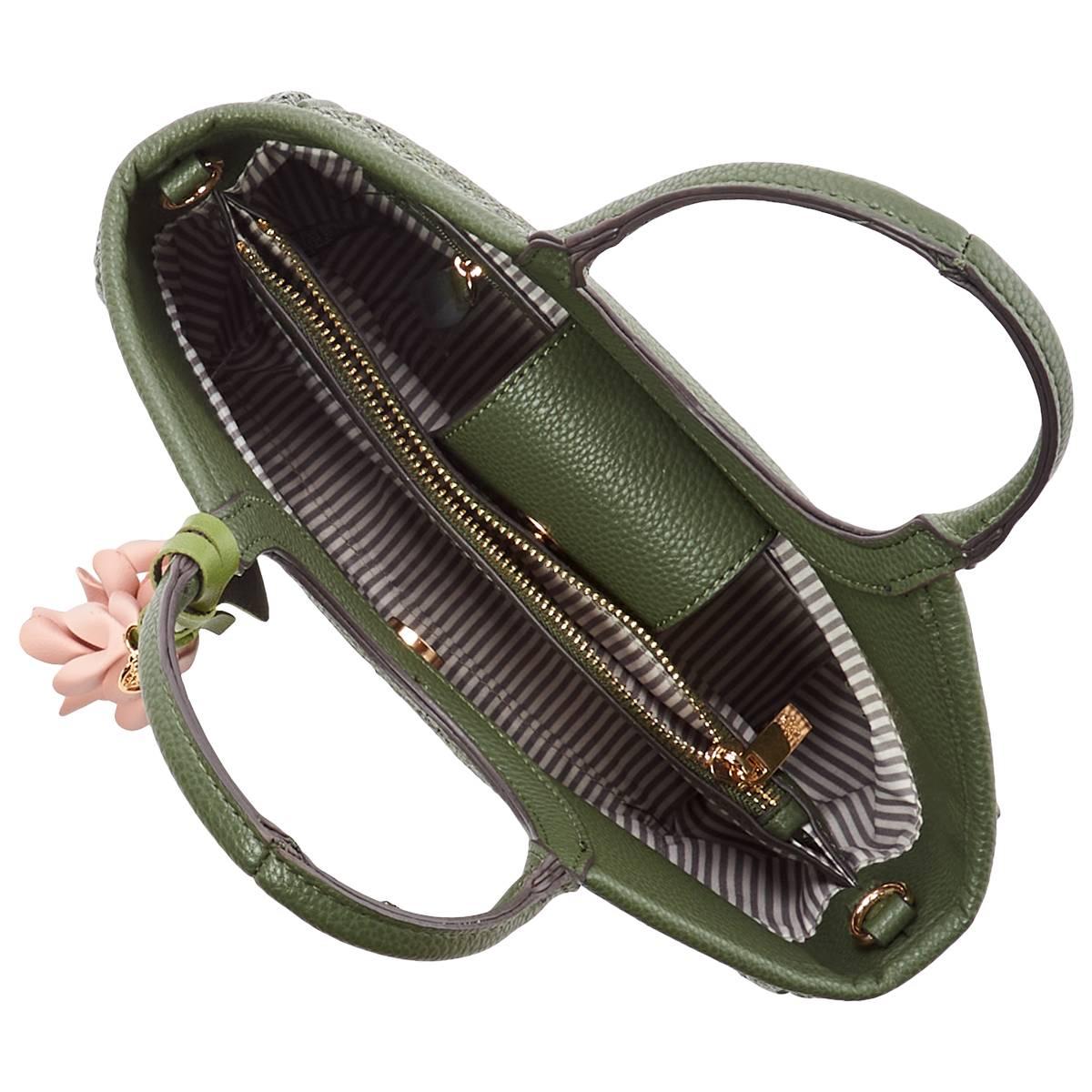 Nanette Lepore Junne Tulip Charm Straw Satchel
