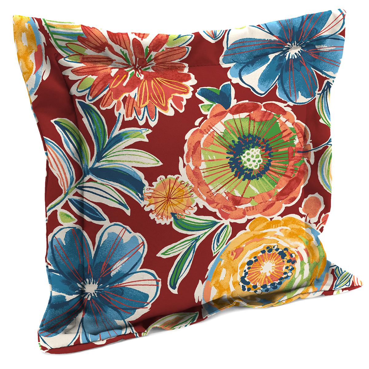 Jordan Manufacturing Colsen Berry Flange Edge Outdoor Toss Pillow
