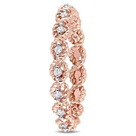 Diamond Classics™ 10kt. Rose Gold 1/6ct. Diamond Twist Ring