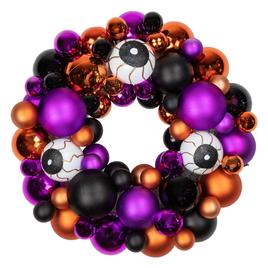 Northlight Seasonal Shatterproof Ball Ornament Halloween Wreath