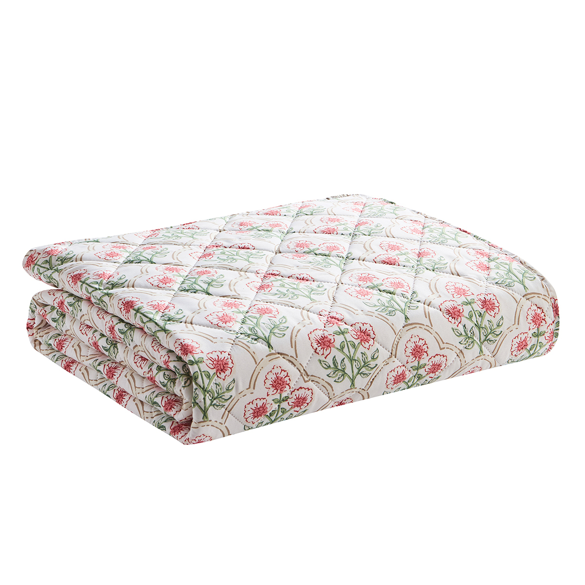 VCNY Home Ellia Taupe 3pc. Pinsonic Quilt Set
