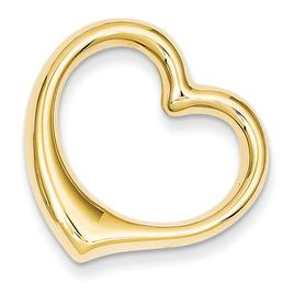 Gold Classics(tm) 14kt. Hollow Heart Slide Pendant