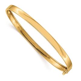 Gold Classics(tm) 14kt. Gold Flexible Hinged Bangle Bracelet