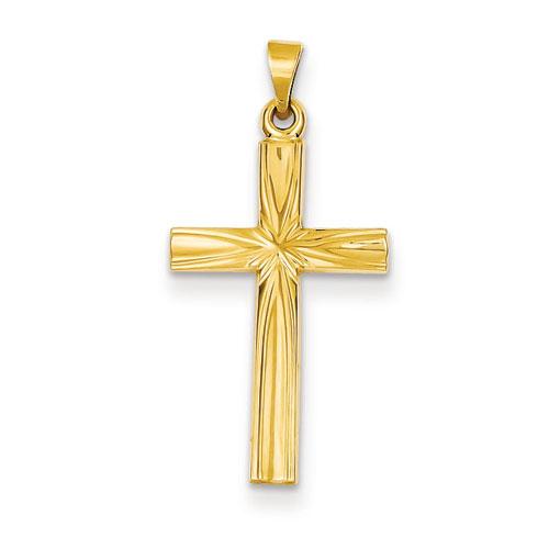 Unisex Gold Classics(tm) Gold Polished Latin Cross Pendant