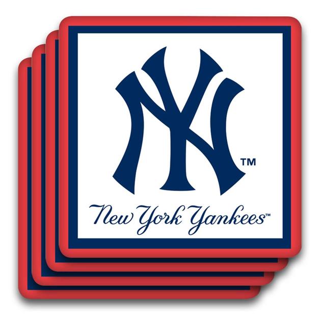 Magnolia Lane NY Yankees Coasters - Set of 4
