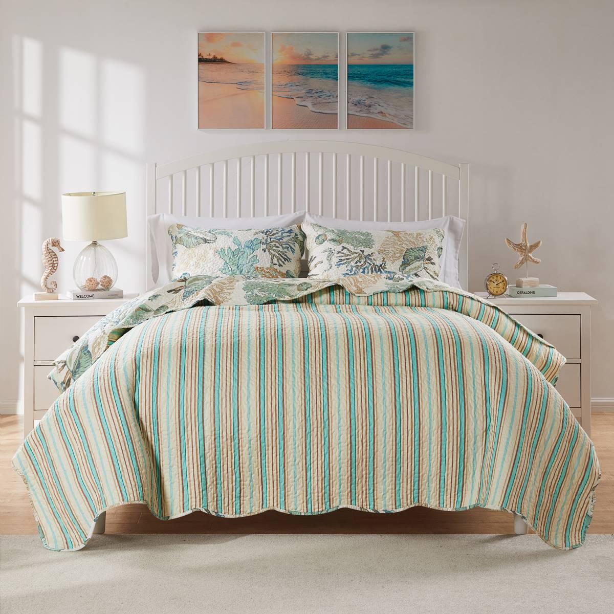 Greenland Home Fashions™ Atlantis Coastal Quilt Set w/ Pillows