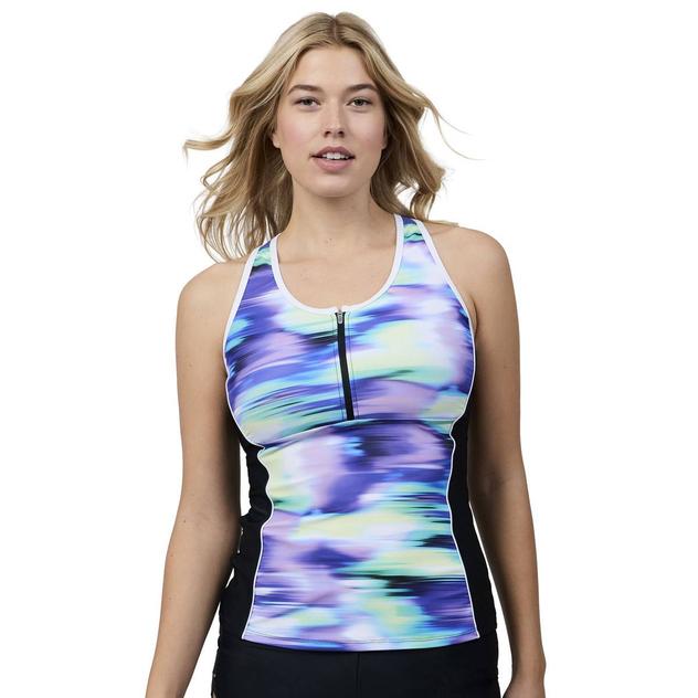 Womens Free Country Mirage Racerback Tankini Swim Top