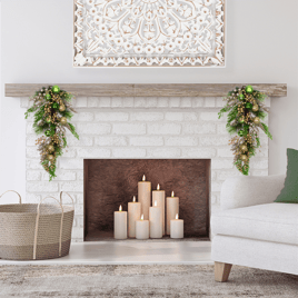 Northlight 25in. Ornaments & Berries Glittered Christmas Swag