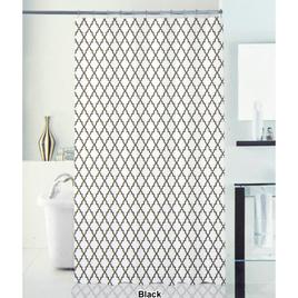 Geometric PEVA Shower Curtain