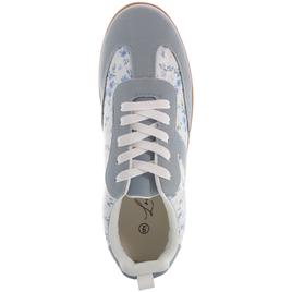 Womens Love 83 Blue Floral Fashion Sneakers