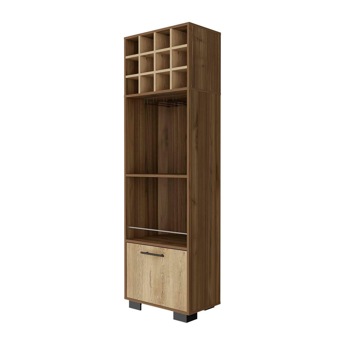 FM FURNITURE Aubree Mahagony Corner Bar Cabinet