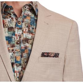 Mens Paisley & Gray® Suit Jacket - Cream Beige
