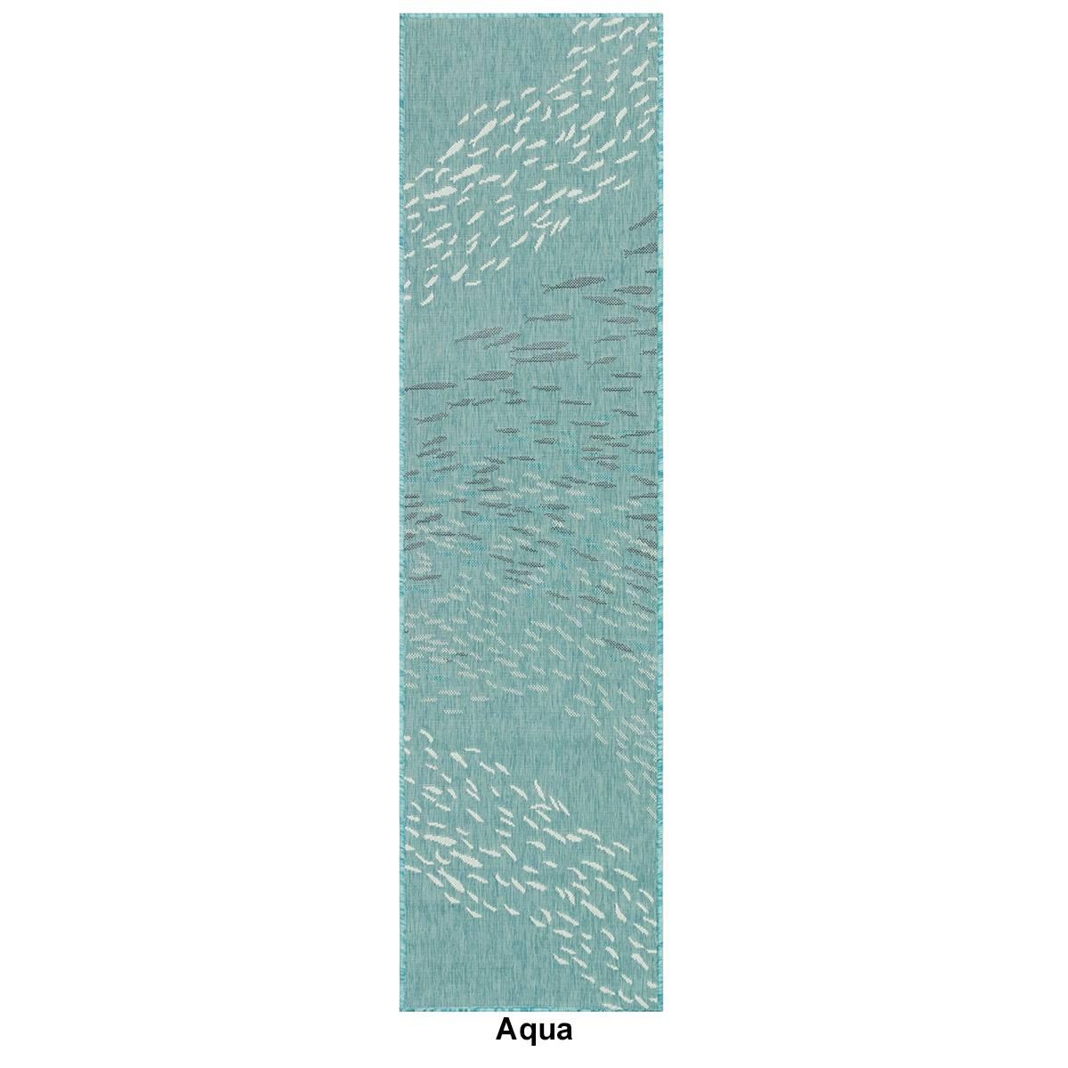 Liora Manne™ Carmel School Of Fish Indoor/Outdoor Runner