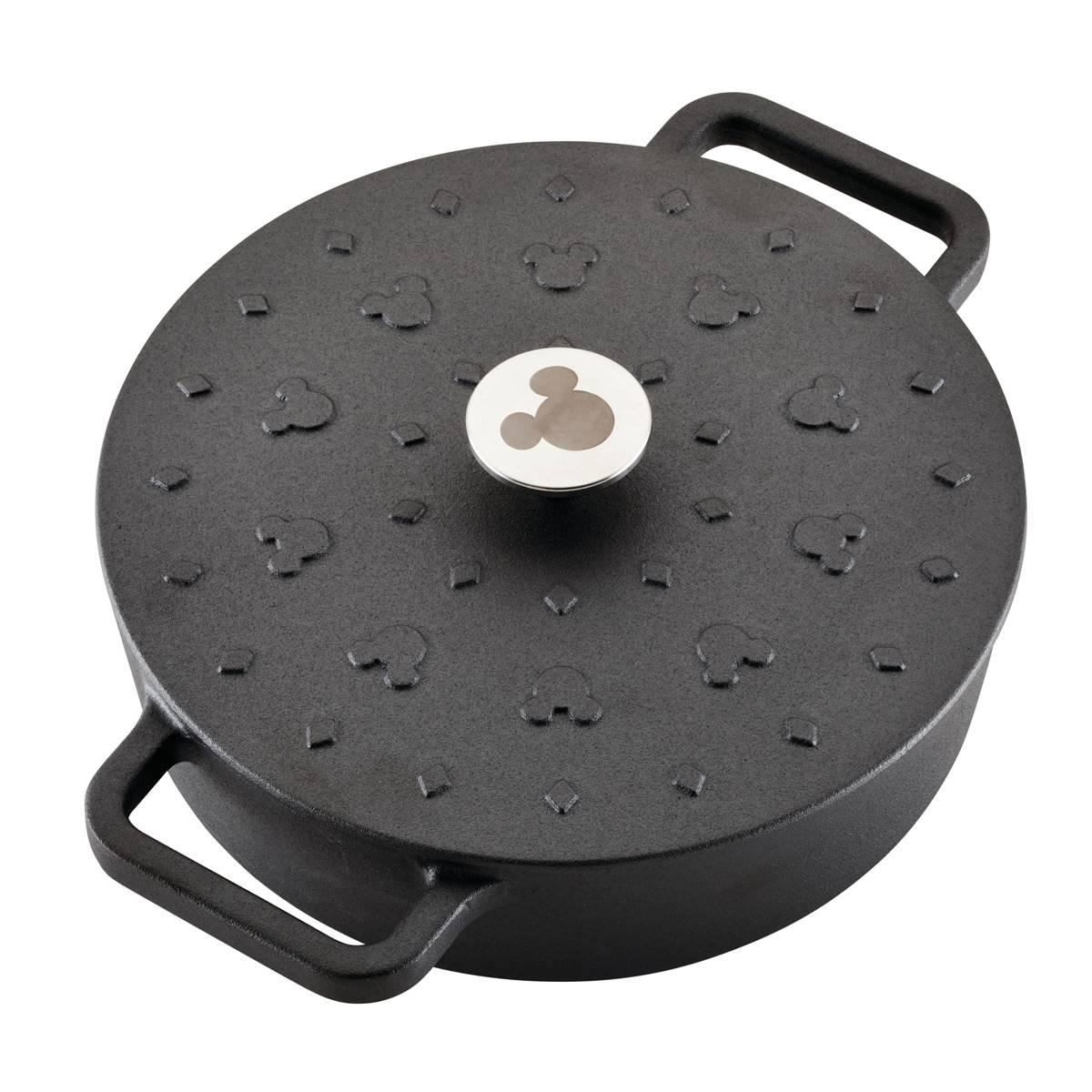 Farberware(R) Disney Monochrome 3qt. Cast Iron Shallow Casserole