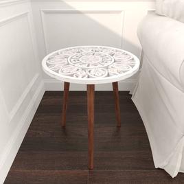 9th & Pike® White Wood Contemporary Accent Table