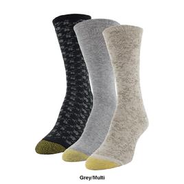 Womens Gold Toe® 3pk Ultra Soft Floral Scroll Crew Socks