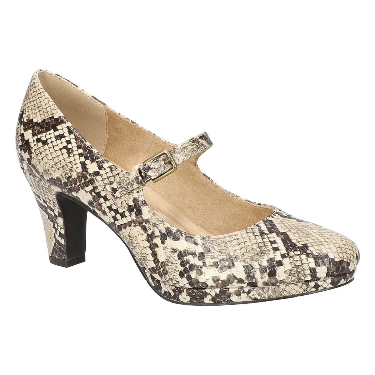 Womens Easy Street Zest Mary Jane Platform Heels