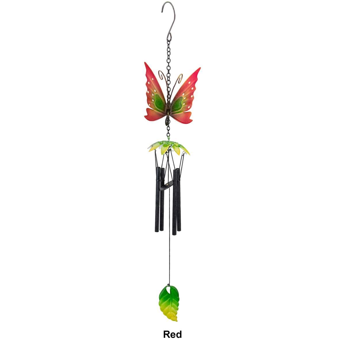Northlight Seasonal 19in. Metal Butterfly Garden Wind Chimes