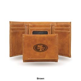 Mens NFL San Francisco 49ers Faux Leather Trifold Wallet
