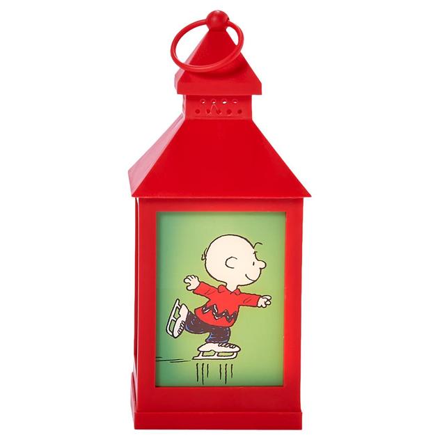 Peanuts LED Christmas Lantern - Red