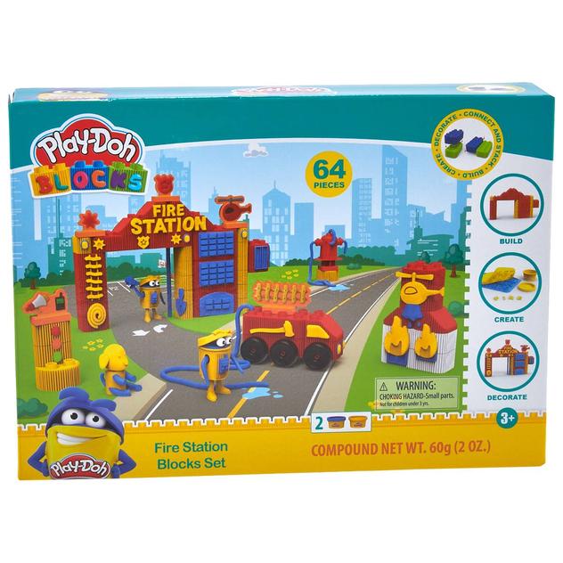 Play-Doh® 64pc. Fire Station Block Set