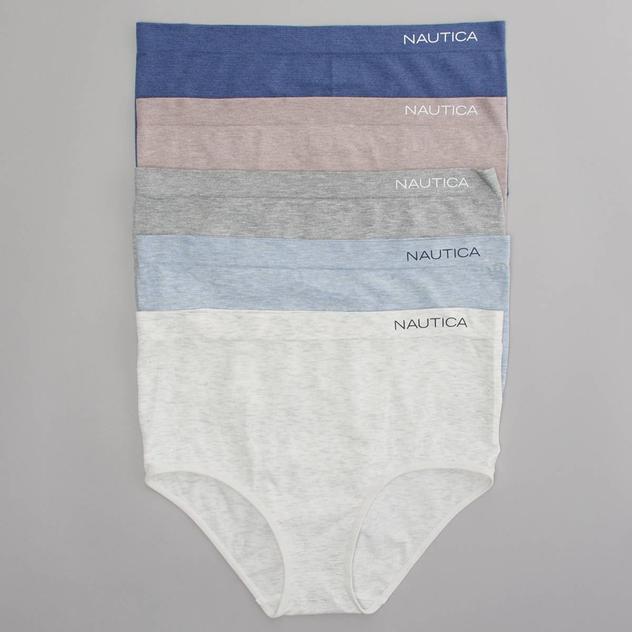 Plus Size  Nautica 5pk. Seamless Brief Panties NT6547-5PKA