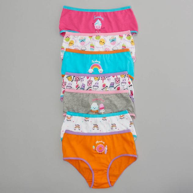 Toddler Girl Sweet Pineapple 7pk. Days of the Week Underwear