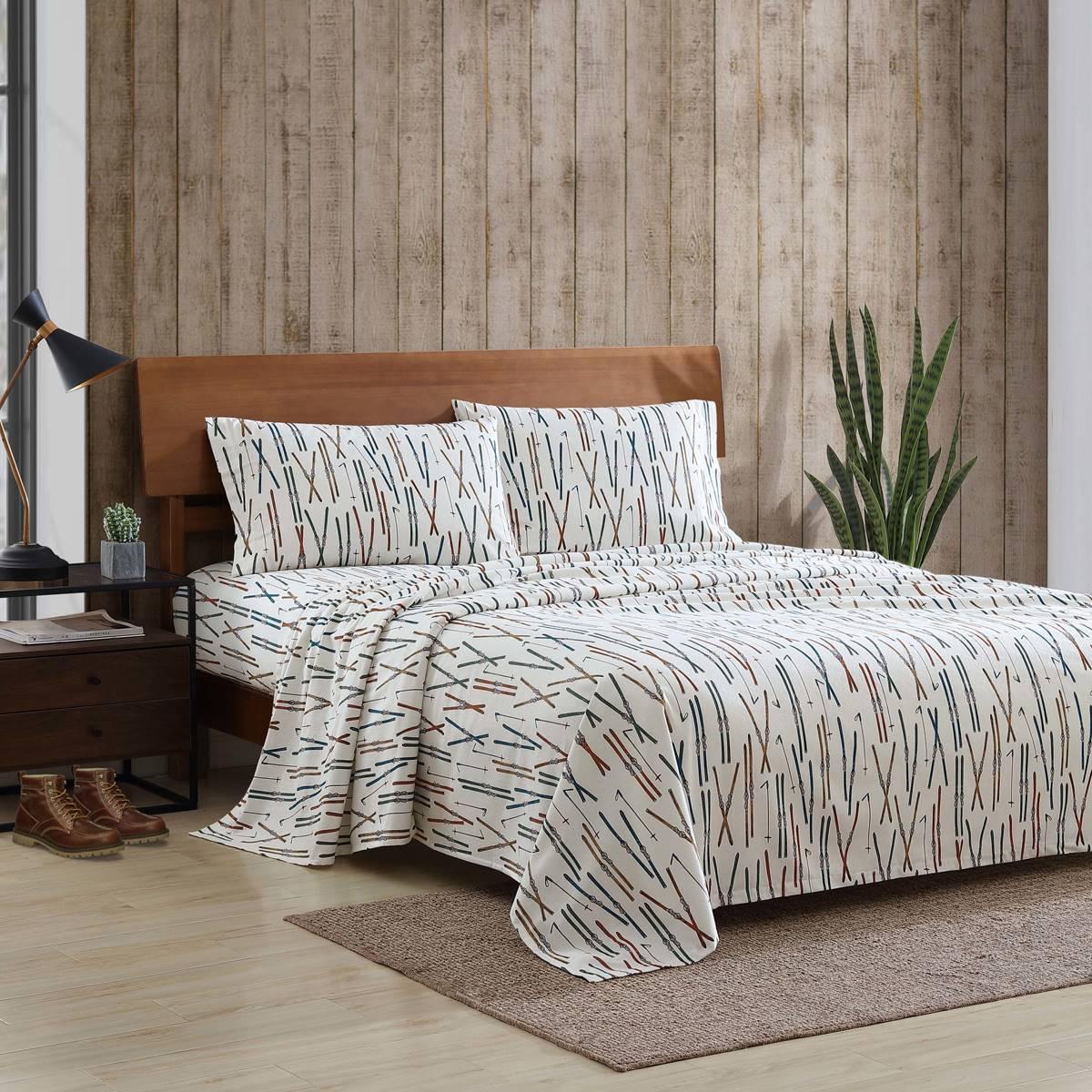Eddie Bauer Ski Line Cotton Flannel Sheet Set