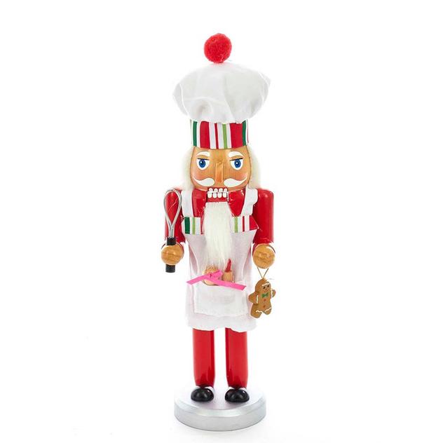 Kurt S. Adler 10in. Wooden Chef Nutcracker