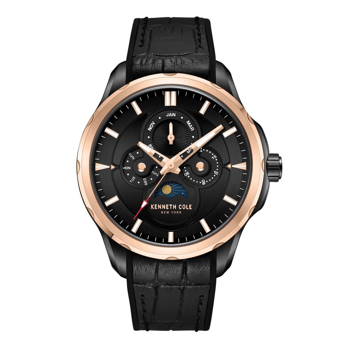 Mens Kenneth Cole Dress Sport Black Dial Watch - KCWGQ0015804
