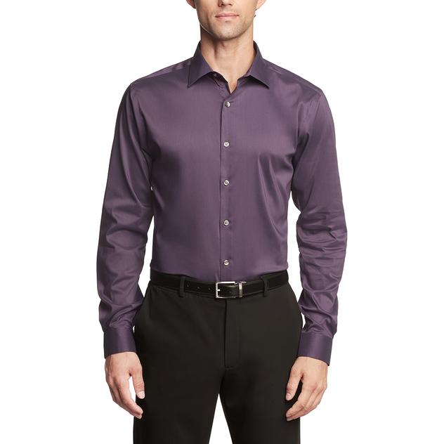 Mens Van Heusen® Flex Slim Fit Dress Shirt - Eggplant