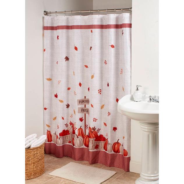 No. 918 Pumpkin Patch Shower Curtain