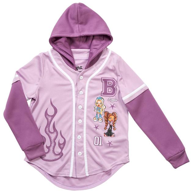 Girls (7-16) Bratz Hooded Baseball Jersey