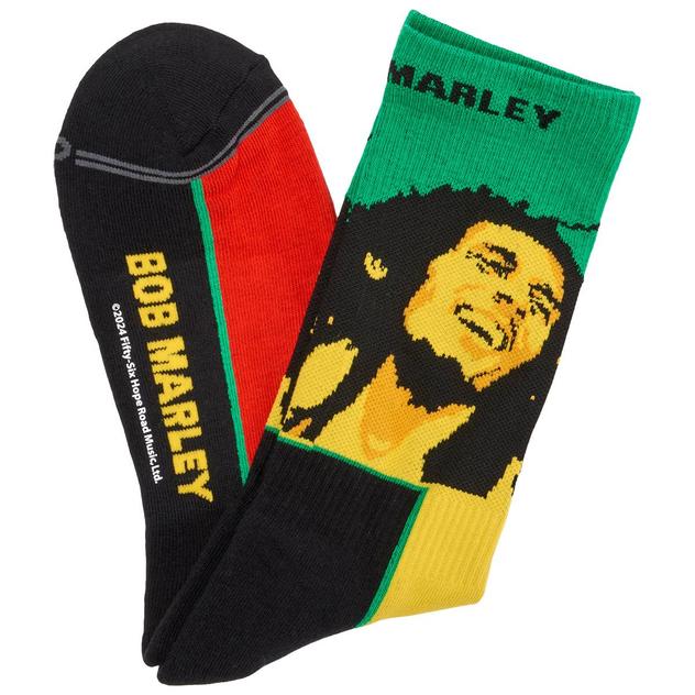 Mens Perri's Bob Marley Smile Crew Socks
