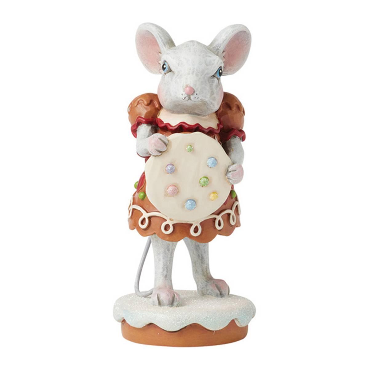 Jim Shore Gingerbread Mouse Girl Christmas Figurine