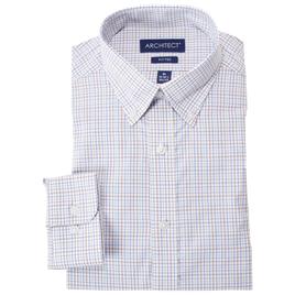 Mens Architect(R) High Performance Dress Shirt - Blue/Taupe