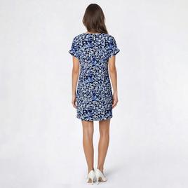 Plus Size Cocomo Dolman Sleeve Split Neck Floral Shift Dress