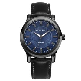 Mens Perry Ellis Blue Textured Dial Solar Watch - PES0012GU.UK