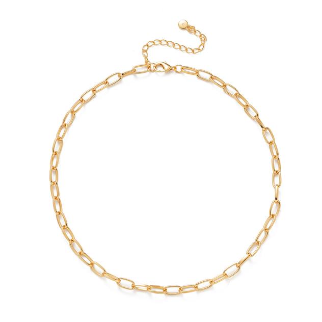Wearable Art Gold-Tone Collar Chain Necklace